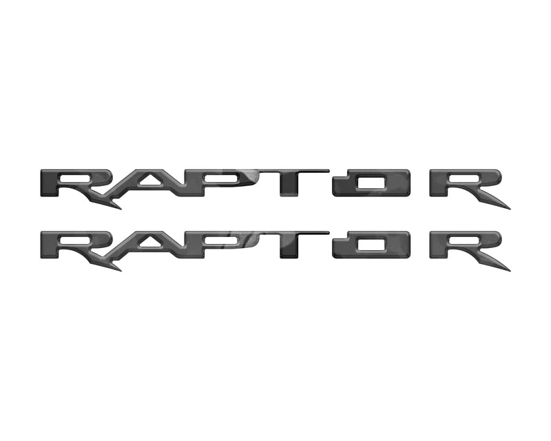 RAPTOR Running Board Emblem Overlays - 2017-2024 F-150 Raptor