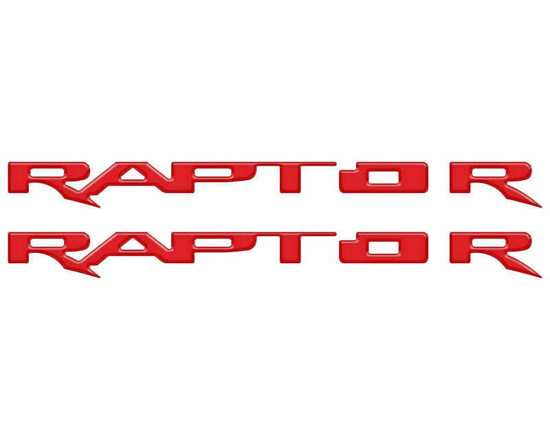 RAPTOR Running Board Emblem Overlays - 2017-2024 F-150 Raptor
