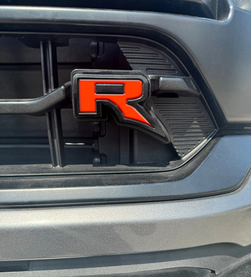 Domed Raptor "R" Grille Letter Inserts - 2022+ F-150 Raptor R