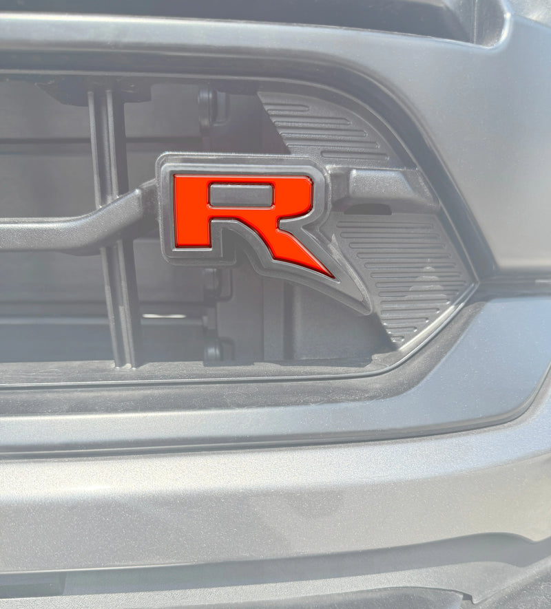 Domed Raptor "R" Grille Letter Inserts - 2022+ F-150 Raptor R