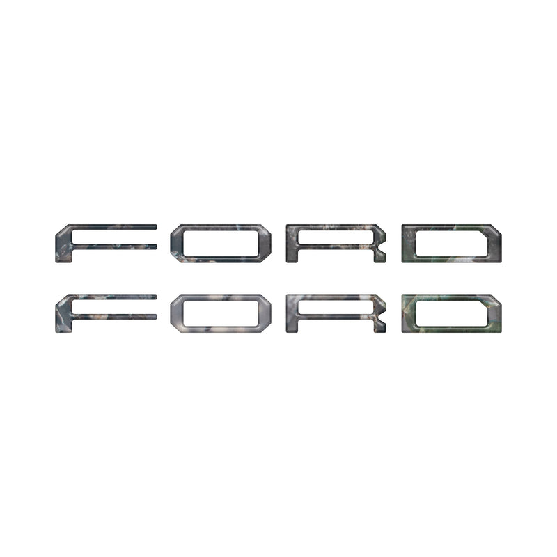Domed Tremor Running Board Letter Inserts - 2021-2024 Ford F-150 & Super Duty