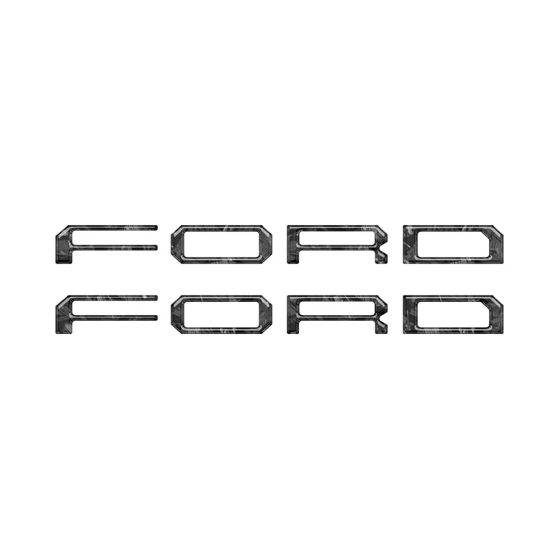 Domed Tremor Running Board Letter Inserts - 2021-2024 Ford F-150 & Super Duty