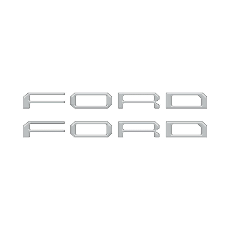 Domed Tremor Running Board Letter Inserts - 2021-2024 Ford F-150 & Super Duty