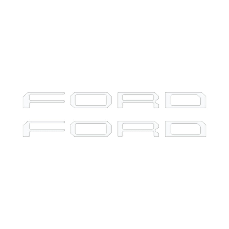 Domed Tremor Running Board Letter Inserts - 2021-2024 Ford F-150 & Super Duty