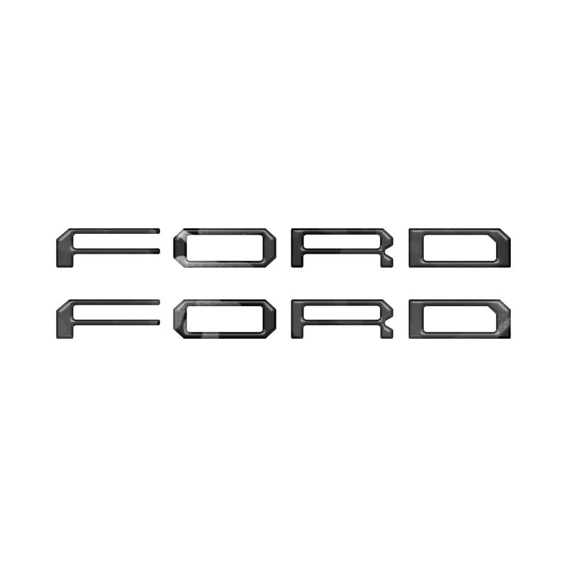 Domed Tremor Running Board Letter Inserts - 2021-2024 Ford F-150 & Super Duty