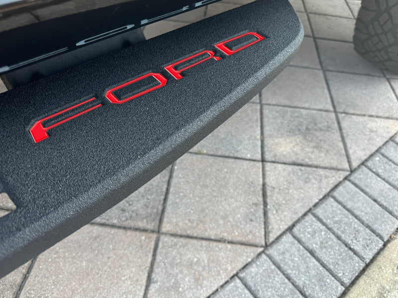 Domed Tremor Running Board Letter Inserts - 2021-2024 Ford F-150 & Super Duty