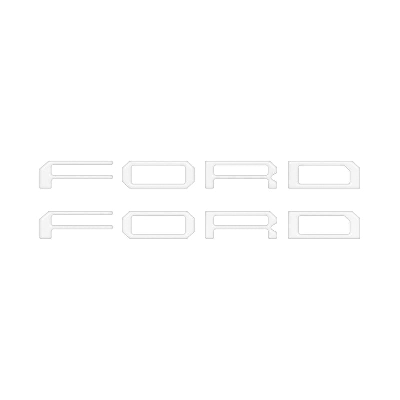 Domed Tremor Running Board Letter Inserts - 2021-2024 Ford F-150 & Super Duty