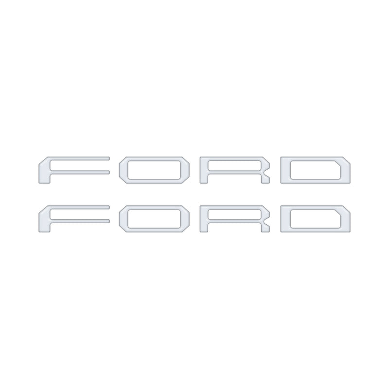 Domed Tremor Running Board Letter Inserts - 2021-2024 Ford F-150 & Super Duty
