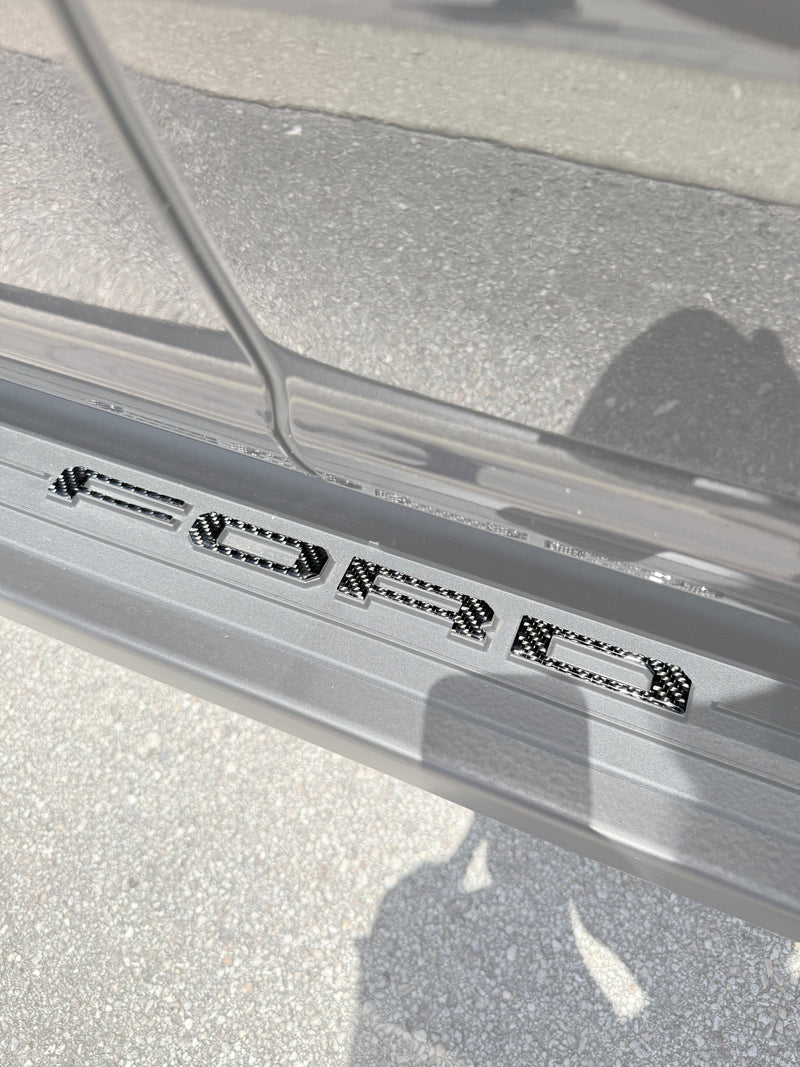 Domed Lightning Running Board Overlays - 2022+ F150 Lightning