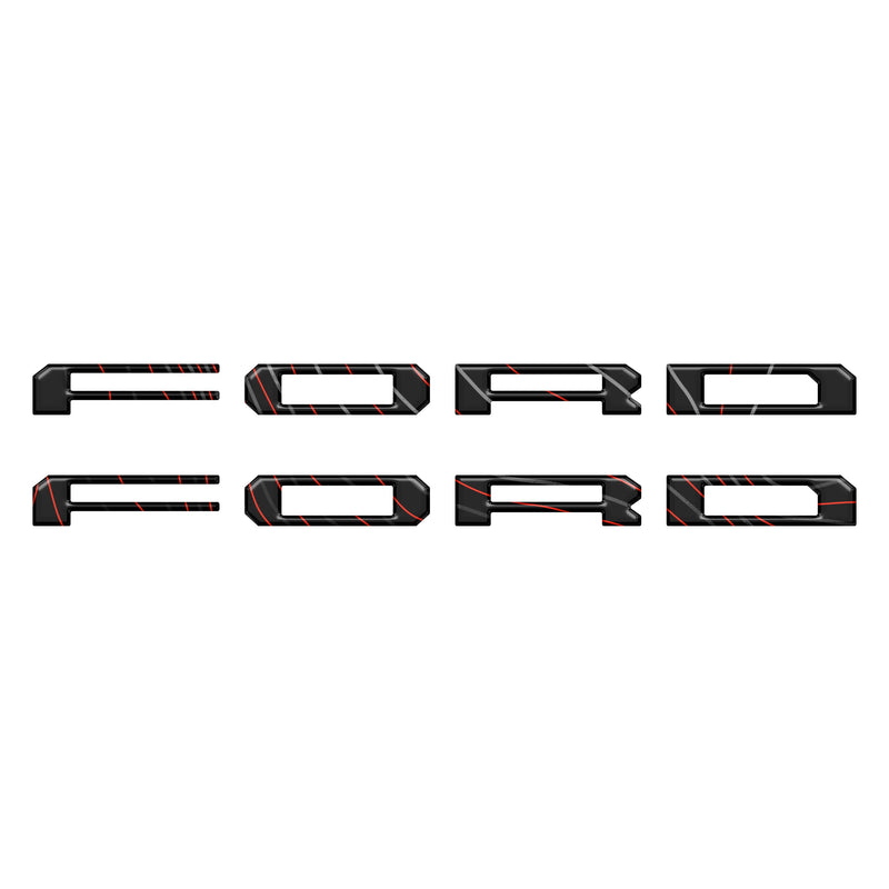 Domed Lightning Running Board Overlays - 2022+ F150 Lightning