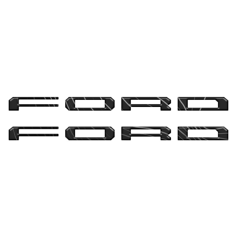 Domed Lightning Running Board Overlays - 2022+ F150 Lightning