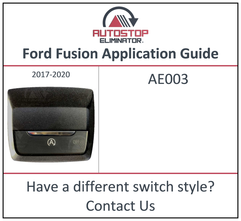 2017-2020 Ford Fusion Autostop Eliminator