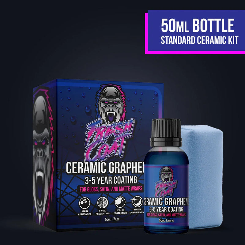 Fresh Coat - Ceramic Coating for Wraps - Vinyl and PPF, Hydrophobic and Protective Kit