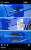 3D Carbon Fiber Vinyl Door Cup Protectors - 2015-2020 Subaru WRX / STI