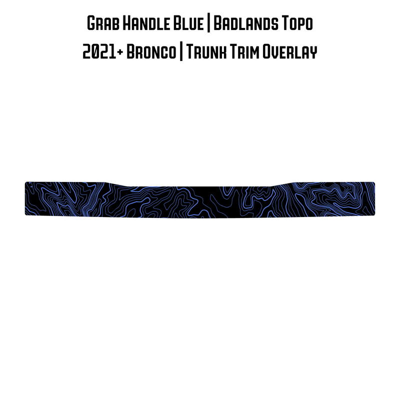 Topo Trunk Trim Overlay / Protector - 2021+ Bronco