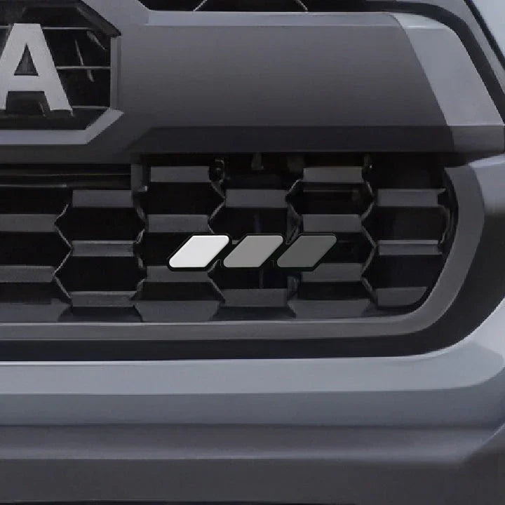 Premium Standard Tri Bar Grille Badge - 2016-2023 Tacoma / 2024+ Land Cruiser