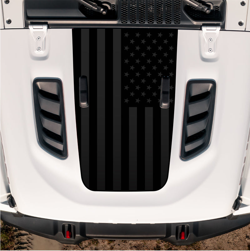 Hood Graphic for RUBICON | Black Flag - 2018+ Wrangler JL & Gladiator JT