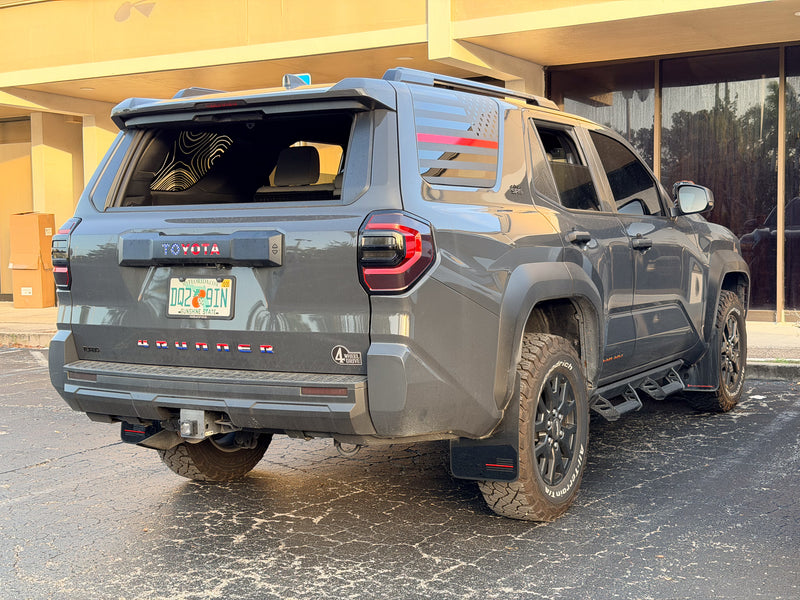 American Flag Mud Flaps StickerFab / Rally Armor - 2025+ 4Runner