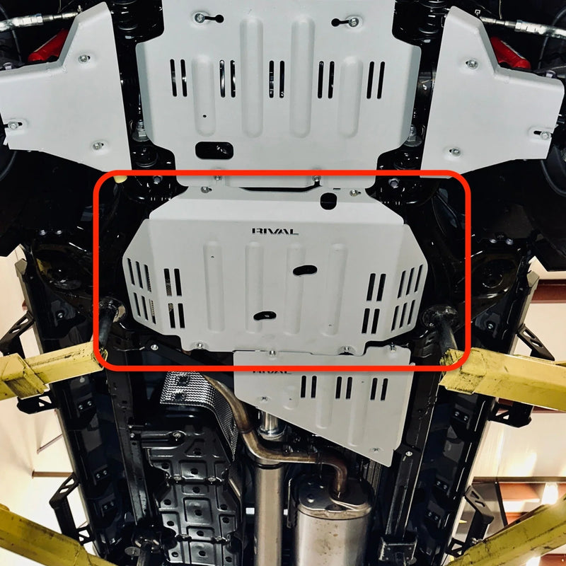 Rival Engine Aluminum Transmission Skid Plate - 2024+ Tacoma (Gas Only)