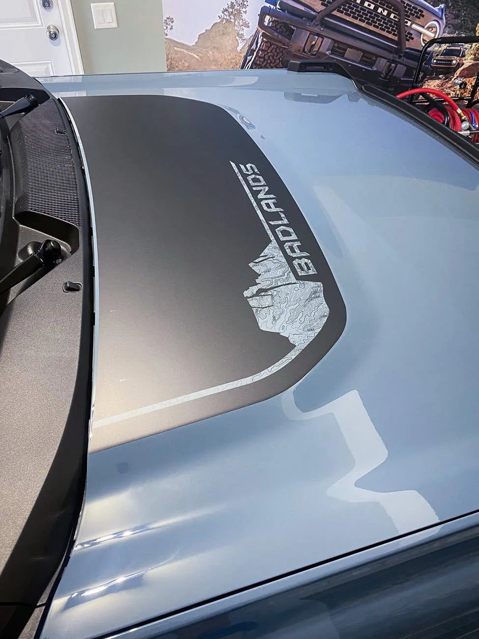 Badlands South Dakota 2021+ Bronco Stealth Hood Overlay (Printed Series ...
