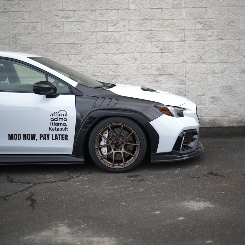 JDMuscle [22-25 WRX] Carbon Fiber Hood Scoop - A1 Style