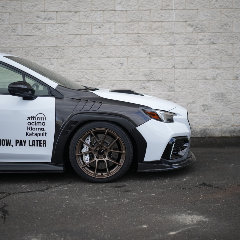 JDMuscle [22-25 WRX] Carbon Fiber Hood Scoop - Rally Style