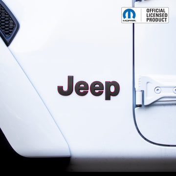 Jeep Wrangler Jeep Fender Emblem Letter Overlays; Turquiose (18-26 Jeep Wrangler JL) - Free Shipping