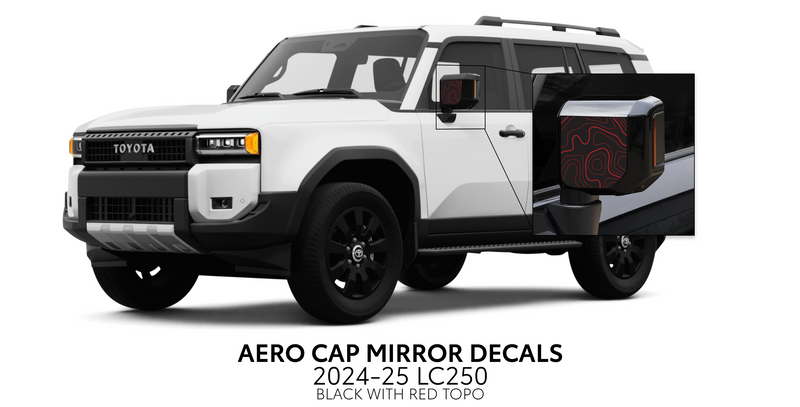 Aero Cap Mirror Decals - 2024+ Land Cruiser