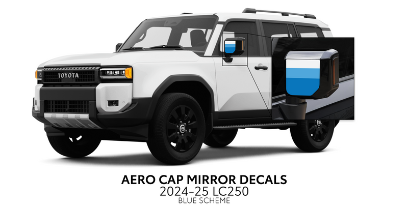 Aero Cap Mirror Decals - 2024+ Land Cruiser