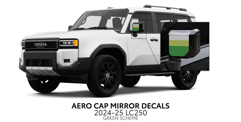Aero Cap Mirror Decals - 2024+ Land Cruiser