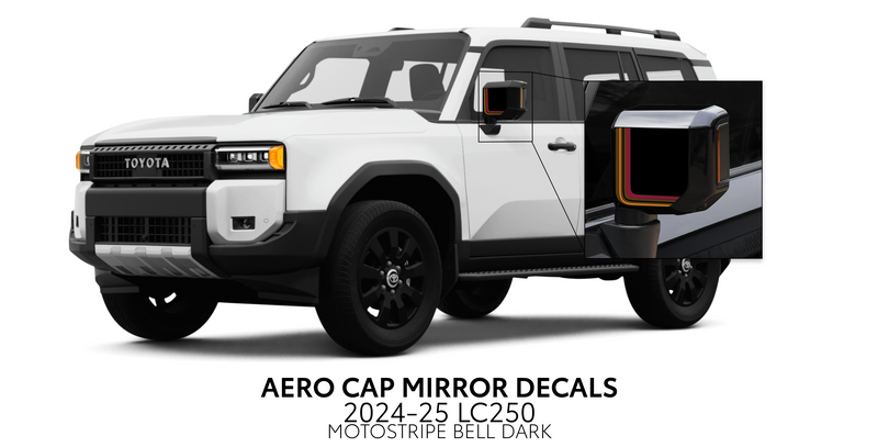 Aero Cap Mirror Decals - 2024+ Land Cruiser