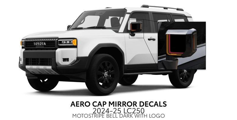 Aero Cap Mirror Decals - 2024+ Land Cruiser