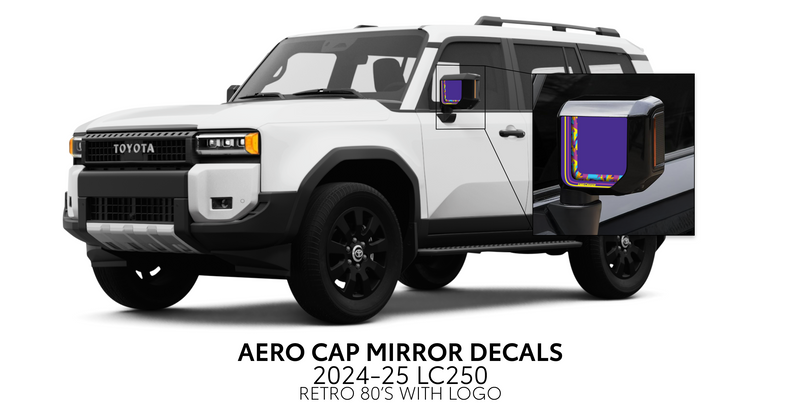 Aero Cap Mirror Decals - 2024+ Land Cruiser