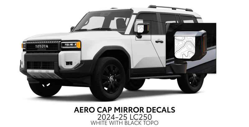 Aero Cap Mirror Decals - 2024+ Land Cruiser
