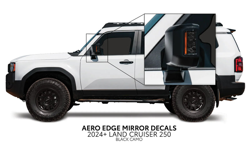 Aero Edge Mirror Decals - 2024+ Land Cruiser