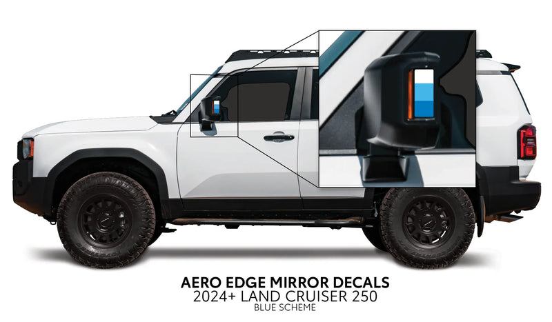 Aero Edge Mirror Decals - 2024+ Land Cruiser