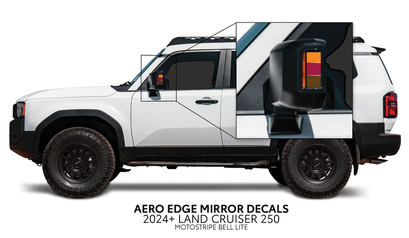Aero Edge Mirror Decals - 2024+ Land Cruiser