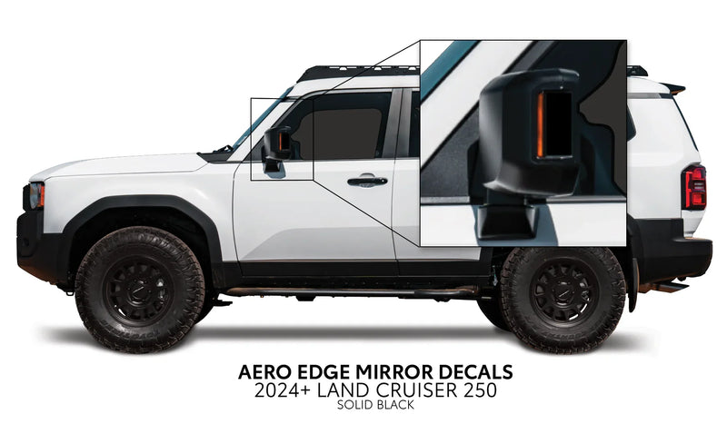 Aero Edge Mirror Decals - 2024+ Land Cruiser