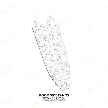 Hood Side Fangs - 2024+ Land Cruiser