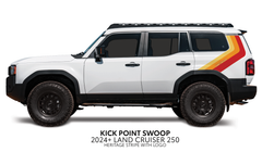 Kick Point Swoop Side Decals - 2024+ Land Cruiser