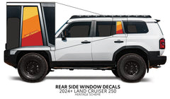 Rear Vent Window Decal - 2024 + Land Cruiser