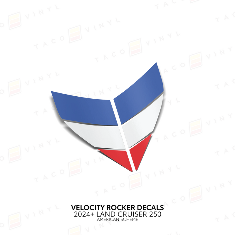 Velocity Lower Rocker Decals - 2024 + Land Cruiser