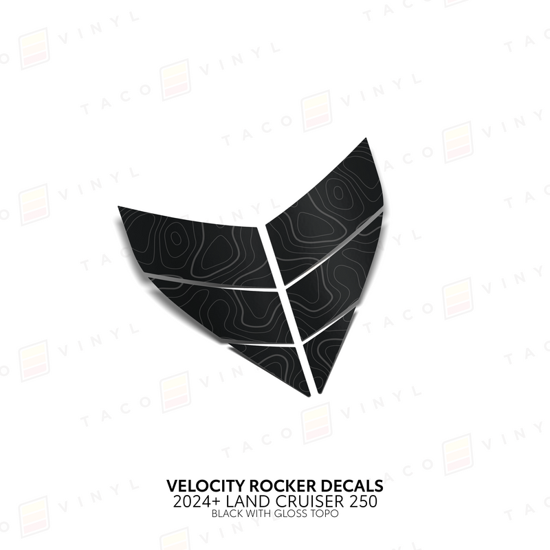 Velocity Lower Rocker Decals - 2024 + Land Cruiser