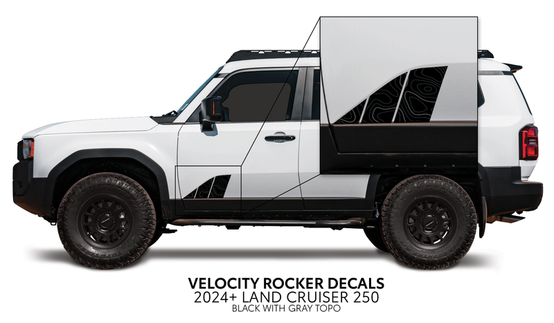 Velocity Lower Rocker Decals - 2024 + Land Cruiser