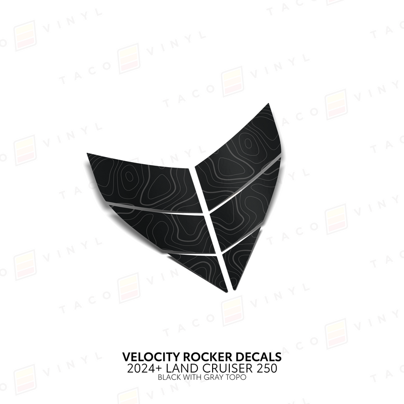 Velocity Lower Rocker Decals - 2024 + Land Cruiser