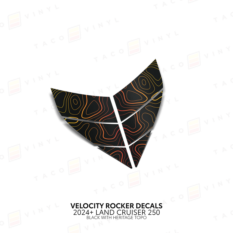 Velocity Lower Rocker Decals - 2024 + Land Cruiser