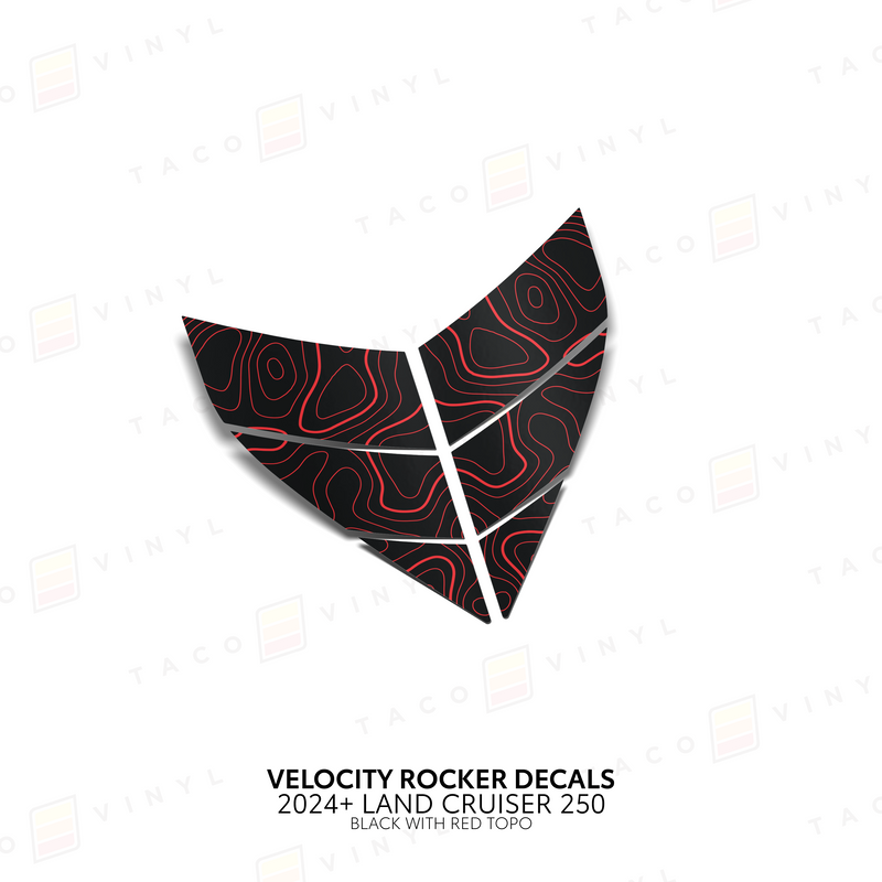 Velocity Lower Rocker Decals - 2024 + Land Cruiser