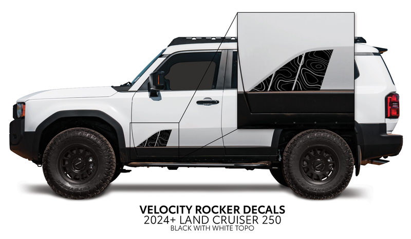 Velocity Lower Rocker Decals - 2024 + Land Cruiser