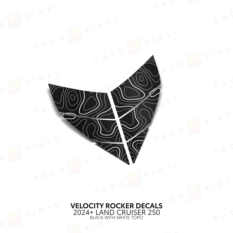 Velocity Lower Rocker Decals - 2024 + Land Cruiser