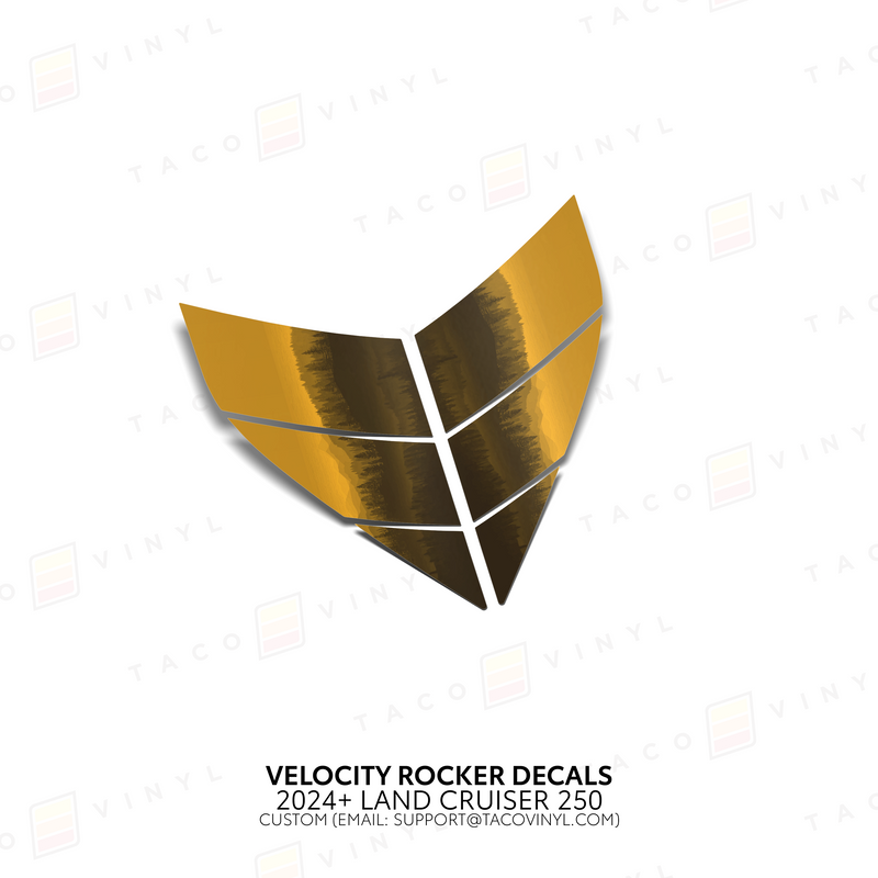 Velocity Lower Rocker Decals - 2024 + Land Cruiser